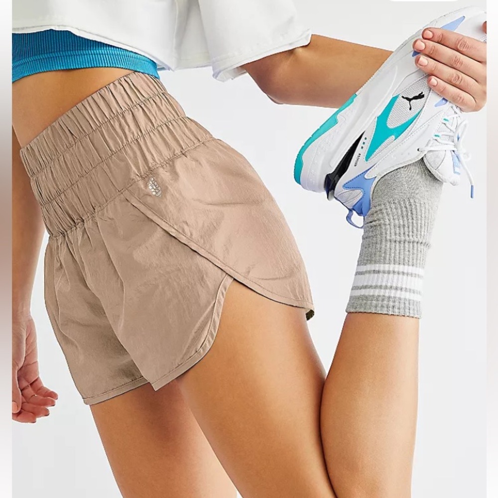 FP Movement The Way Home Shorts Clay Sz M Running Daily Athletic Smock Waisr